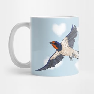 Swallow in flight Mug